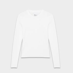 NWT Aritzia HomeStretch™ Rib Solo Longsleeve - White/XS